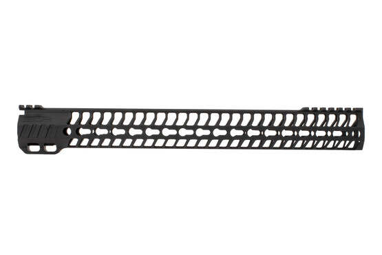 SLR Rifleworks 16.0" HELIX AR-15 handguard with interrupted top rail features M-LOK on four sides and a black finish